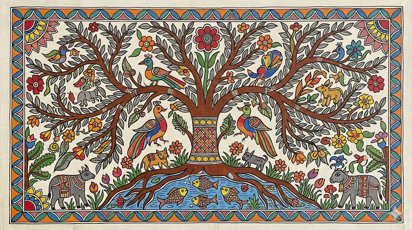 Madhubani — Tree of Life